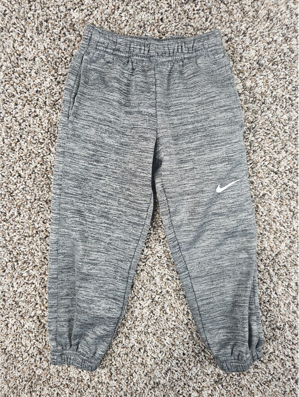 Nike Dri Fit Boys Sz S (5) Jogger Style Sweatpants Pants Gray